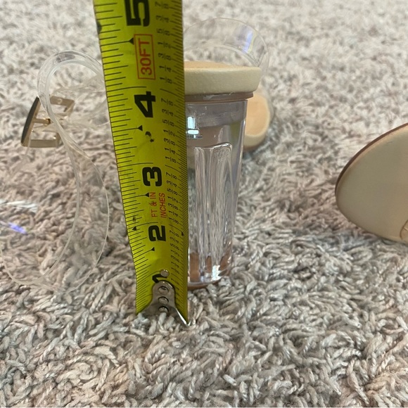 Jf High Heel - Brown Soles and Clear Straps - Picture 7 of 8